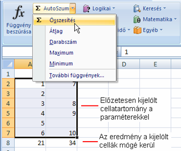 sen címsoránál fogva új helyre húzható, hogy ne zavarjon a munkalapon végzett függvényparaméterezés közben.