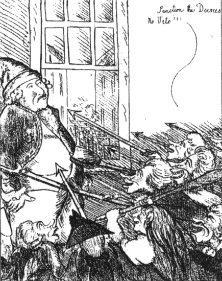 4. A feladat a francia forradalomra vonatkozik. (K, rövid) Mutassa be ismeretei és a források alapján XVI. Lajos helyzetét és szerepét a francia forradalom 1789 1792 közötti szakaszában!