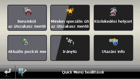 A beállításk módsítása menü képernyıgmbhz ezzel szemben pl. hzzárendelheti az MP3 Player kiegészítı alkalmazást, amit így közvetlenül el tud indítani.