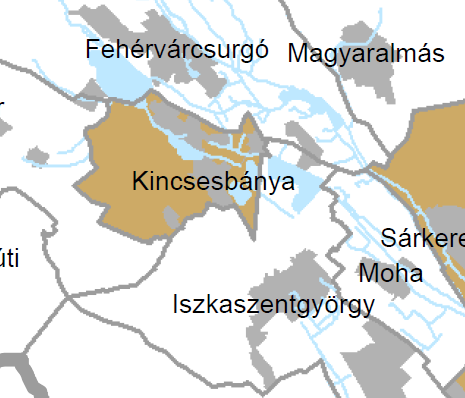 Magterület, ökológiai folyosó, puffer terület övezete az övezet a tervezési területet nem érinti Erdőtelepítésre alkalmas terület övezete az övezet a tervezési területet nem érinti Földtani