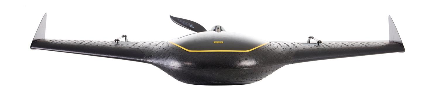 Trimble UX5 Specifikációk Dróntest: 2.5 kg szénszállal erősített EPP hab Szárny fesztávolság: 100 cm Indítási mód: gumicsörlős katapult (30 fok) Repülési sebesség: 80 km/h Repülési időtartam: max.
