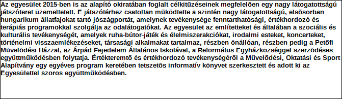 1. Szervezet azonosító adatai 1.1 Név 1.2 Székhely Irányítószám: 2 3 3 6 Település: Dunavarsány Közterület neve: Habitat Közterület jellege: utca Házszám: Lépcsőház: Emelet: Ajtó: 1-12 1.