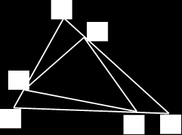 8. Az ABC háromszögben osszuk fel mindhárom oldalt öt egyenlő részre.