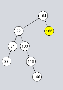 36. ábra Szoros megjelenés ikonja 37. ábra Szoros elrendezésű bináris fa 2.6.8 Helyi menük A grafikus felületen a fa egy megfelelő csúcsára jobb egérgombbal kattintva előhozhatjuk a helyi menüt. 2.6.8.1 Bináris és AVL keresőfa helyi menüje 38.