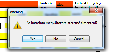 A nyomtatvány mentése, XML formátum készítése Miután a nyomtatványt kitöltöttük, a Mentés gombra kattintva ois kiterjesztésű fájlként elmenthetjük.