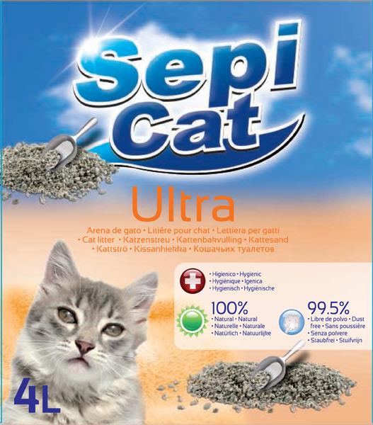 Sepicat Ultra csomósodó macskaalom Bentonit alapú, higiénikus, csomósodó macskaalom, mely 99,5%-ban pormentes. Az almot 3cm vastagon kell az alomtálcába tölteni.