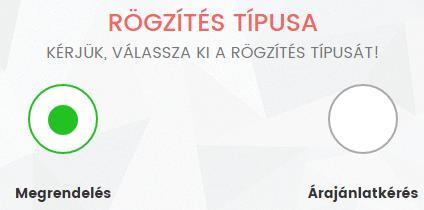 Itt is az ügyviteli rendszerben beállított adat jön fel, de választható pl. a Mile telephelyen történő átvétel is.