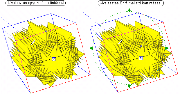 RAJZELEMEK TULAJDONSÁGAI 23 CorelDRAW hagyományai alapján a Ctrl billentyű nyomva tartása közbeni kattintás a kijelölést növeli, vagy csökkenti (ha a kattintás alatti objektum már a kijelölt csoport