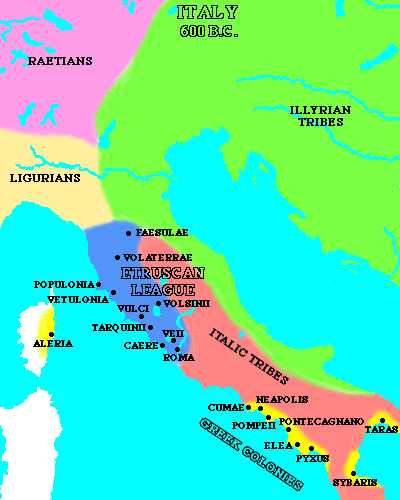 Magna Graecia görög telepek különböző