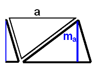 44 6. fejezet. Geometria - új anyag 6.3.6. meghatározás (A rombusz területe) A rombuszról azt tanultuk, hogy speciális paralelogramma és speciális deltoid.