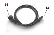 T/230V (2A T/100V/115V) 7 Elszívócsonk az extern elszíváshoz 8 Biztosíték motor 8 A t 9 Csatlakozó alj külső elszíváshoz 10 Vonal-lézer 11 Fűrészlap 5.