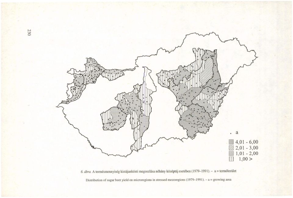 középtáj esetében (1979-1991).