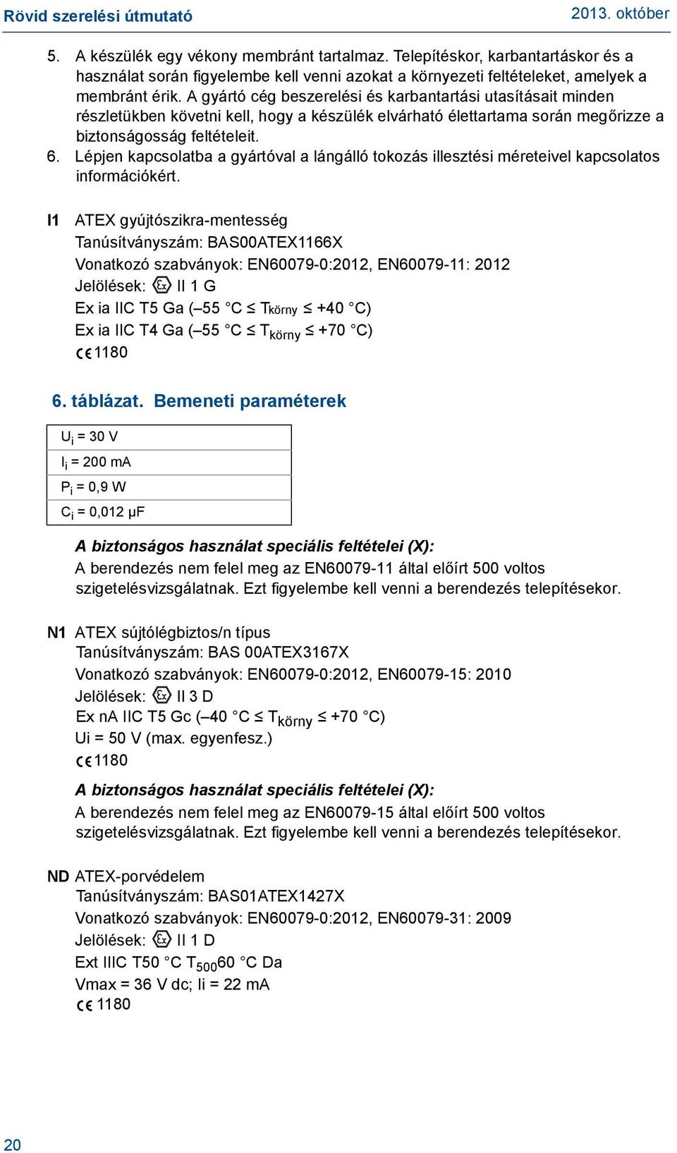 Lépjen kapcsolatba a gyártóval a lángálló tokozás illesztési méreteivel kapcsolatos információkért.