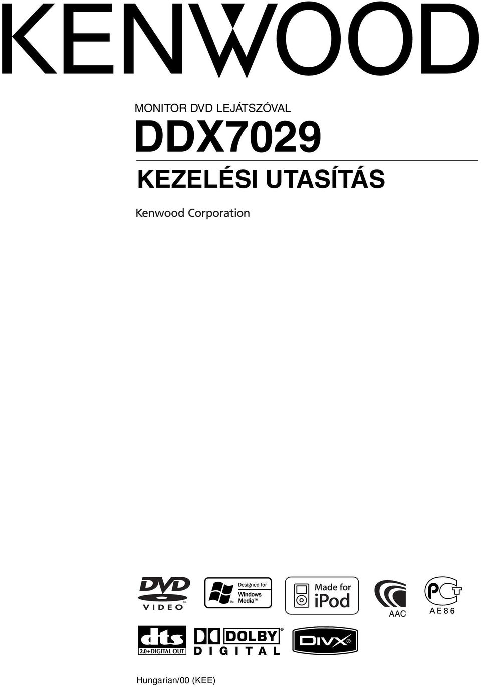 DDX709 KEZELÉSI