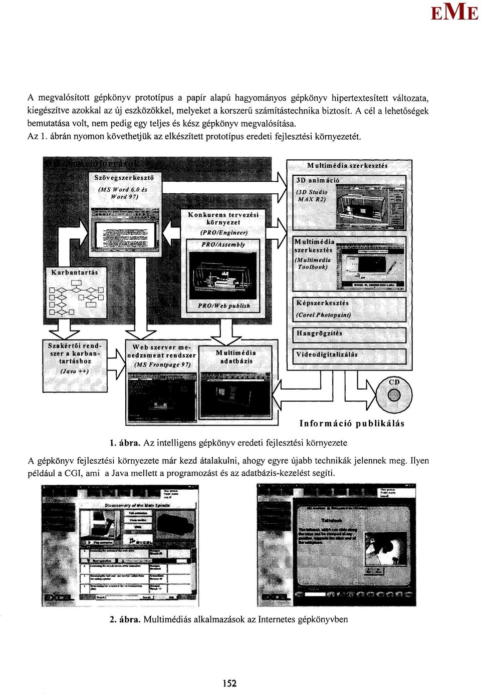 ábrán nyomon követhetjük az elkészített prototípus eredeti fejlesztési környezetét. Információ publikálás 1. ábra.