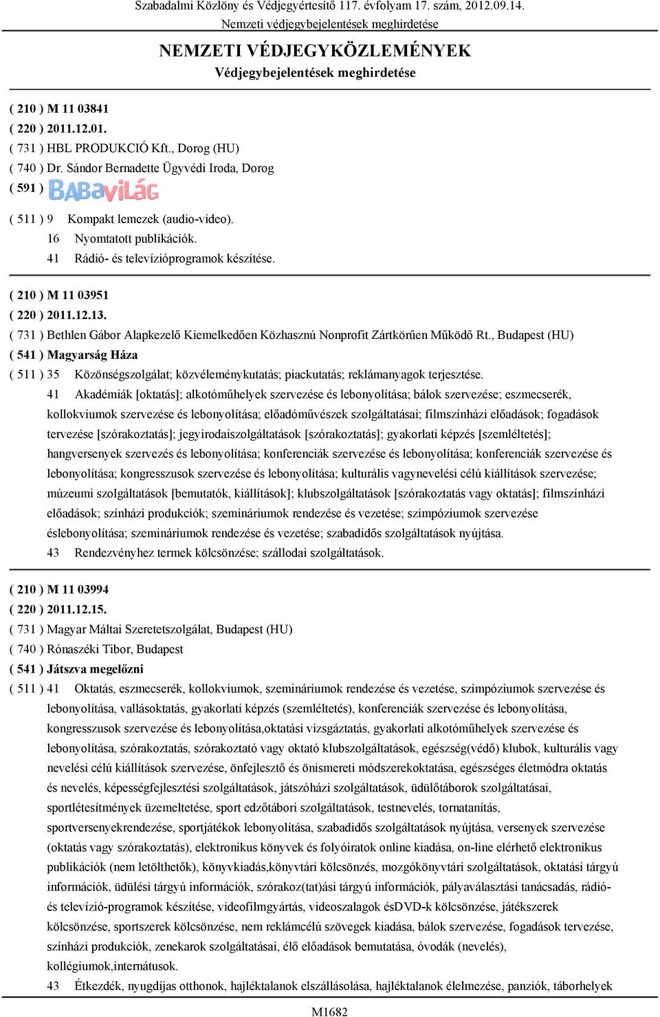 ( 731 ) Bethlen Gábor Alapkezelő Kiemelkedően Közhasznú Nonprofit Zártkörűen Működő Rt.