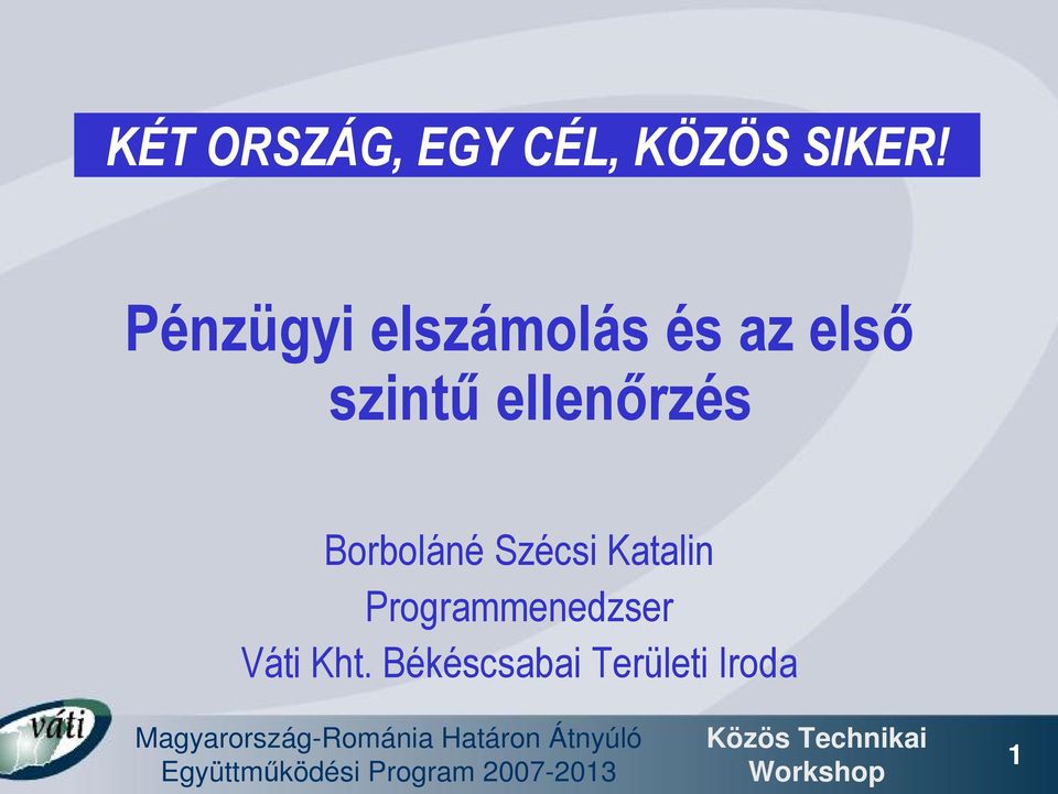 ellenőrzés Borboláné Szécsi Katalin