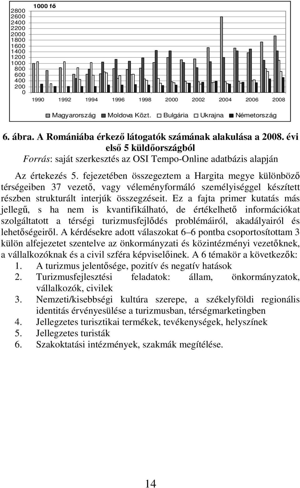 fejezetében összegeztem a Hargita megye különbözı térségeiben 37 vezetı, vagy véleményformáló személyiséggel készített részben strukturált interjúk összegzéseit.