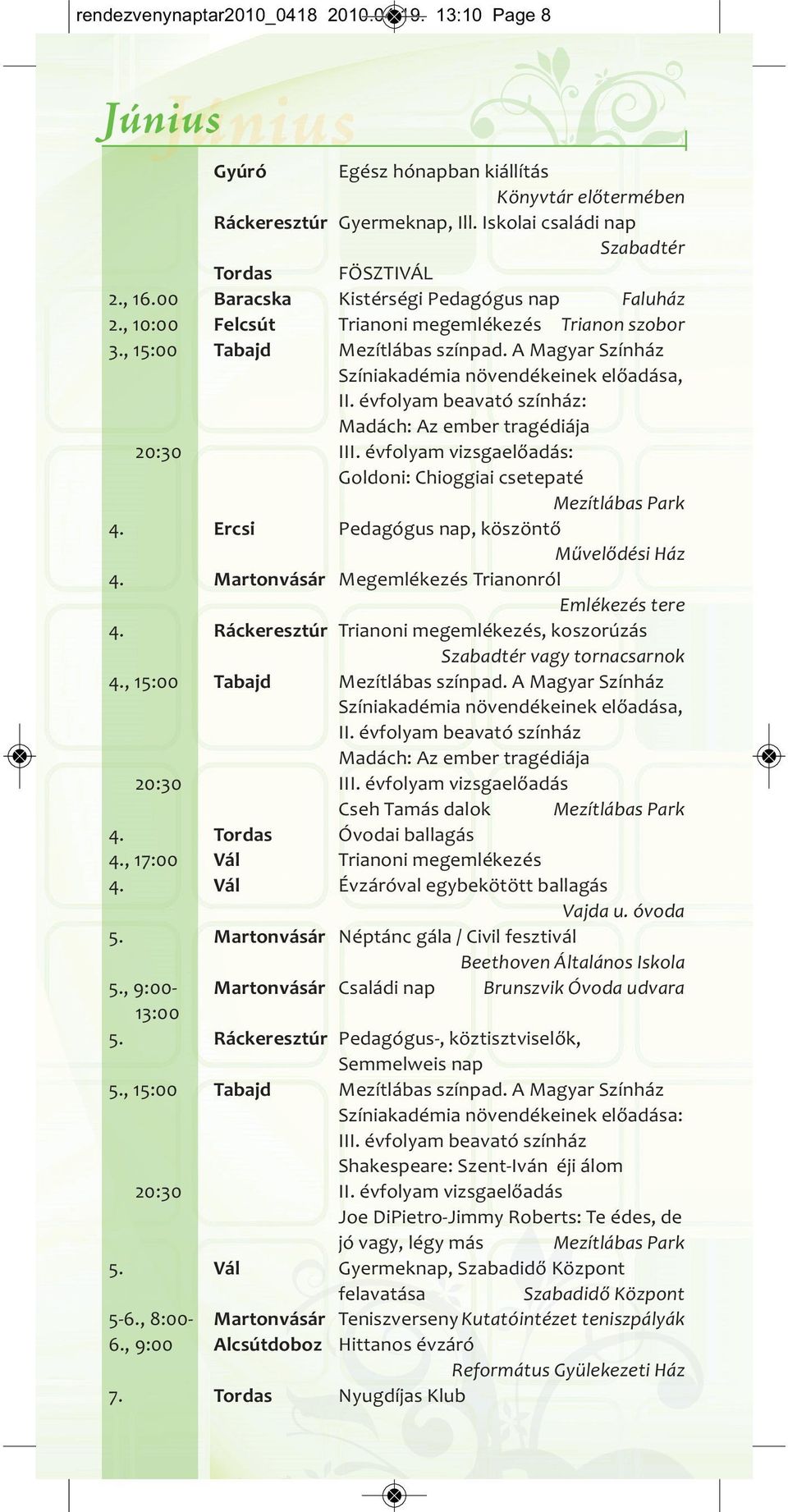 A Magyar Színház Színiakadémia növendékeinek előadása, II. évfolyam beavató színház: Madách: Az ember tragédiája III.