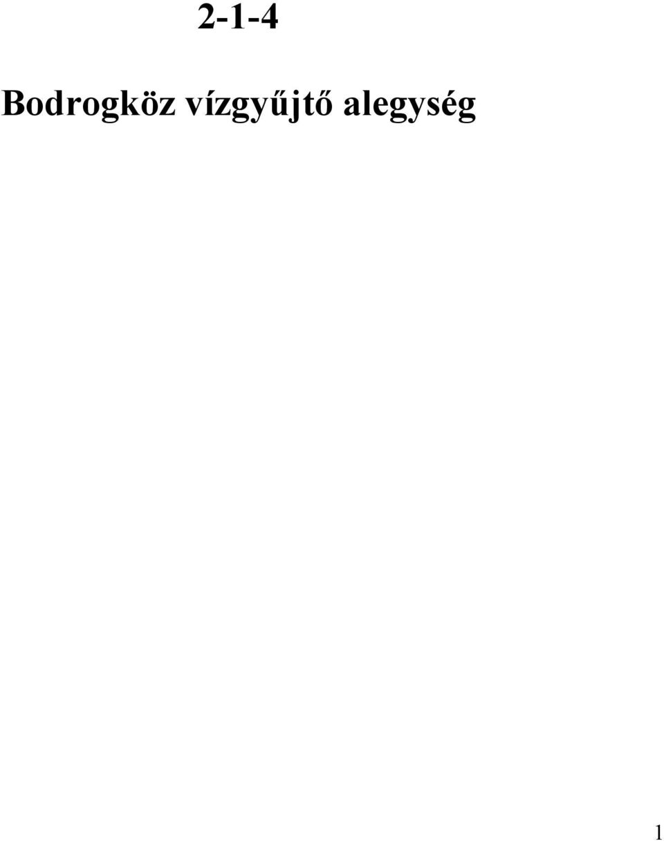 vízgyűjtő