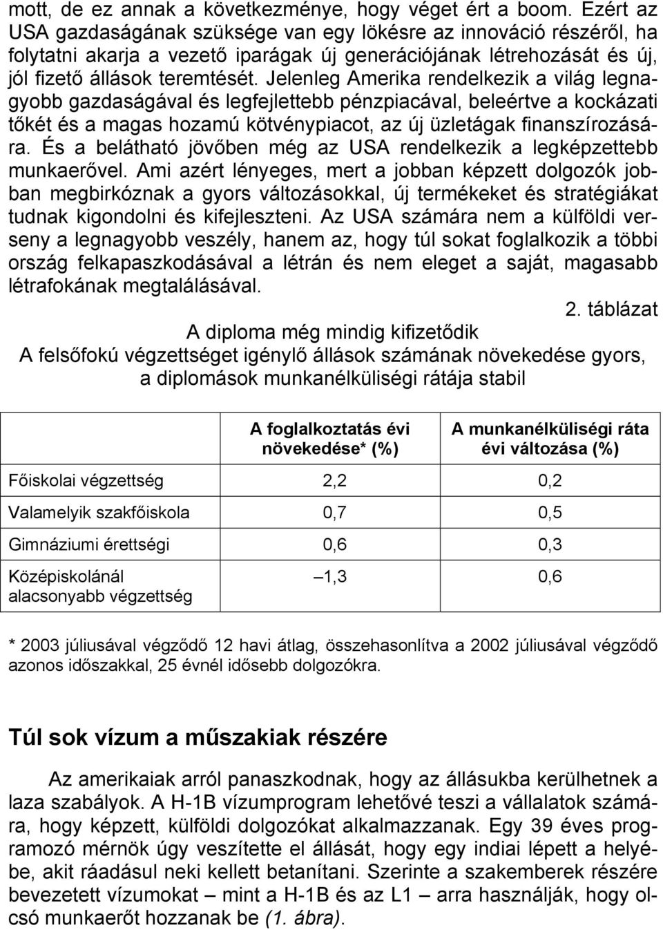 Jelenleg Amerika rendelkezik a világ legnagyobb gazdaságával és legfejlettebb pénzpiacával, beleértve a kockázati tőkét és a magas hozamú kötvénypiacot, az új üzletágak finanszírozására.