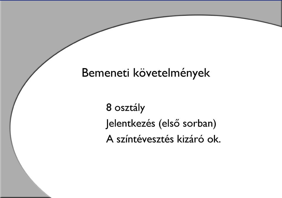 osztály Jelentkezés