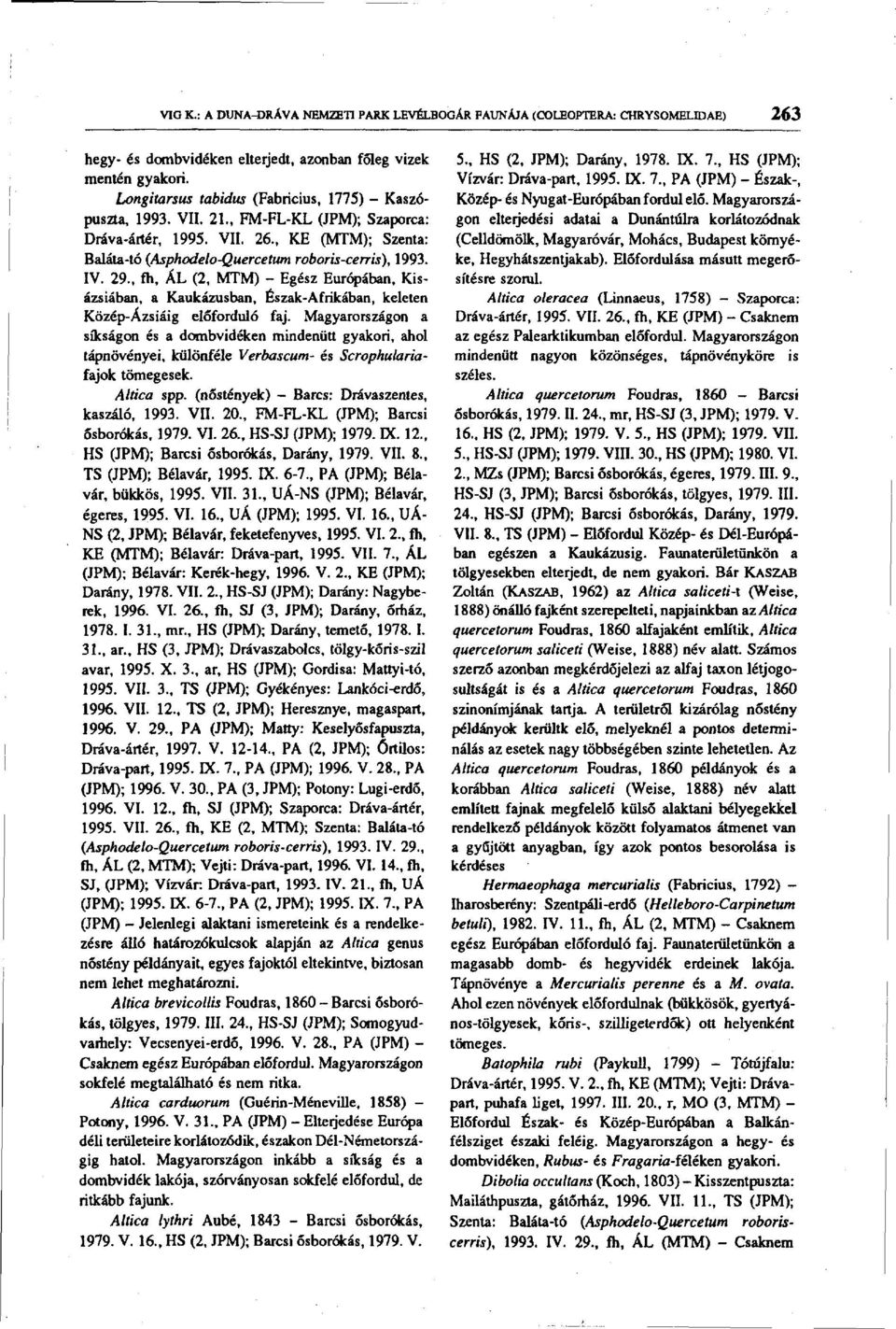 29., fh, ÁL (2, MTM) - Egész Európában, Kisázsiában, a Kaukázusban, Észak-Afrikában, keleten Közép-Ázsiáig előforduló faj.