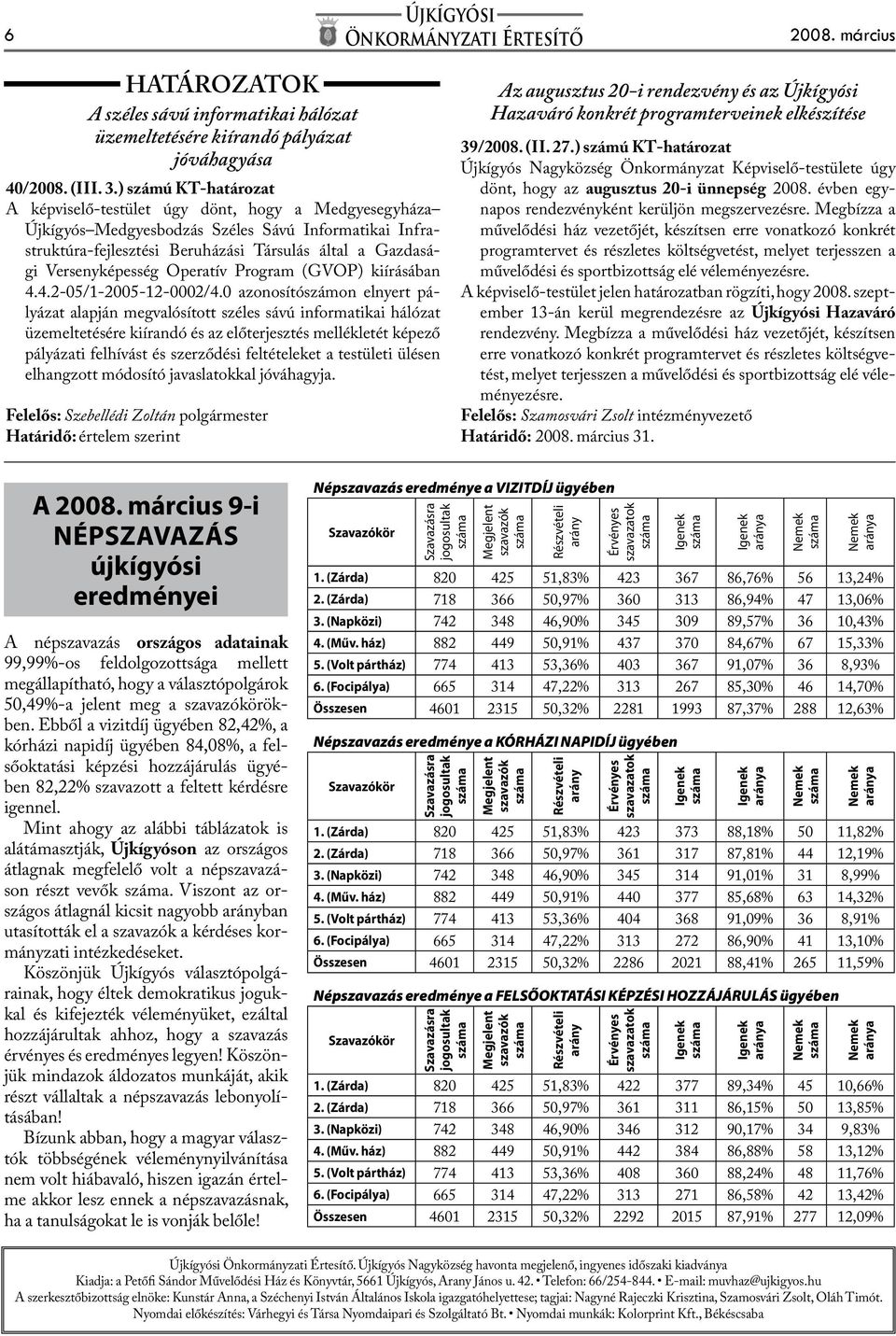 Versenyképesség Operatív Program (GVOP) kiírásában 4.4.2-05/1-2005-12-0002/4.