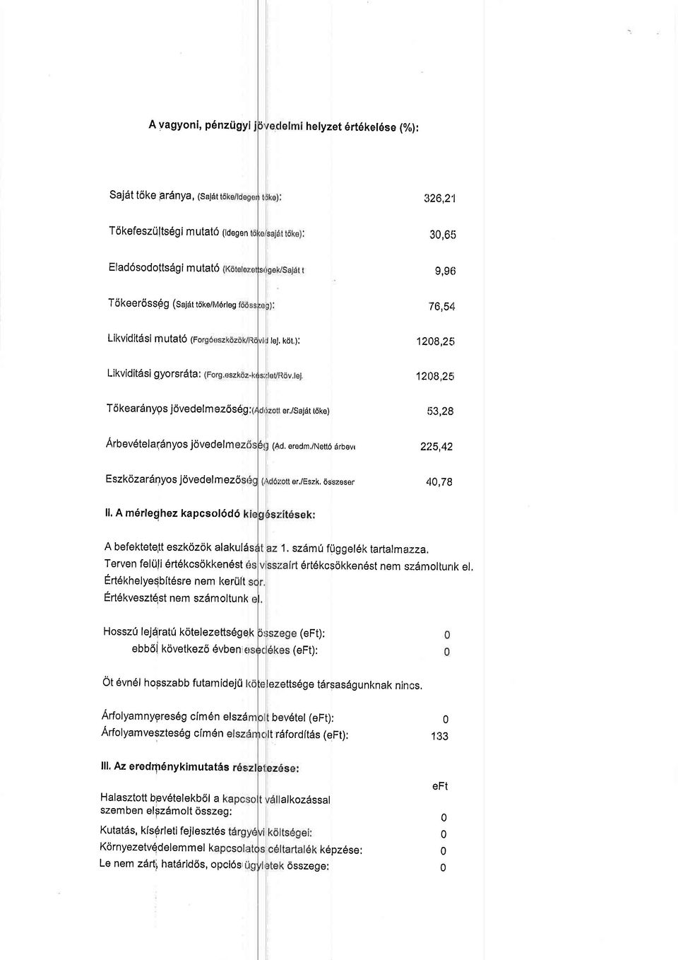 eredm,/nett6 drbevr 2ir-5,42 Eszkozardqyos jovedel m ez6 er,/eszk, osszeser tlj,7g ll.