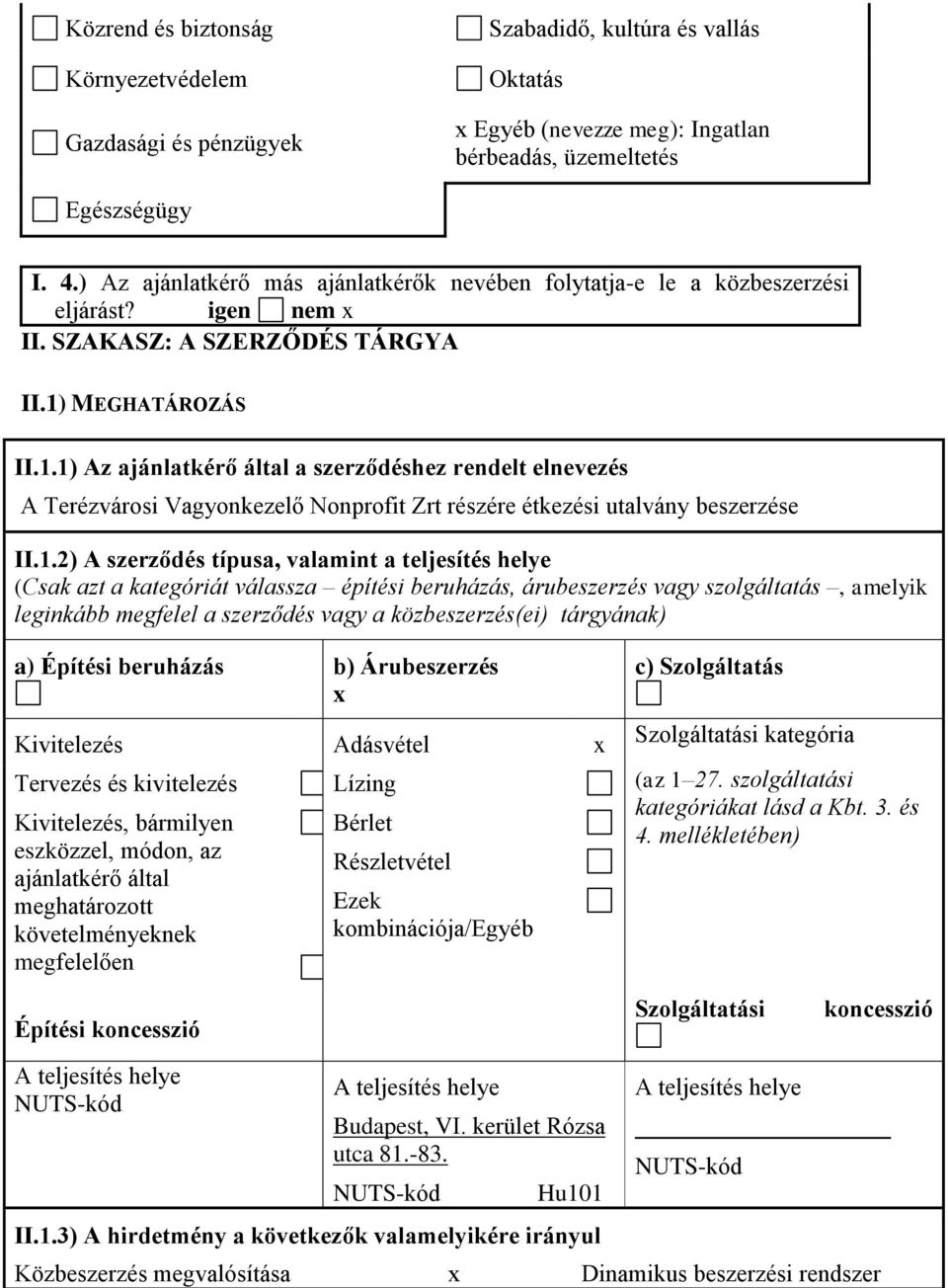 MEGHATÁROZÁS II.1.