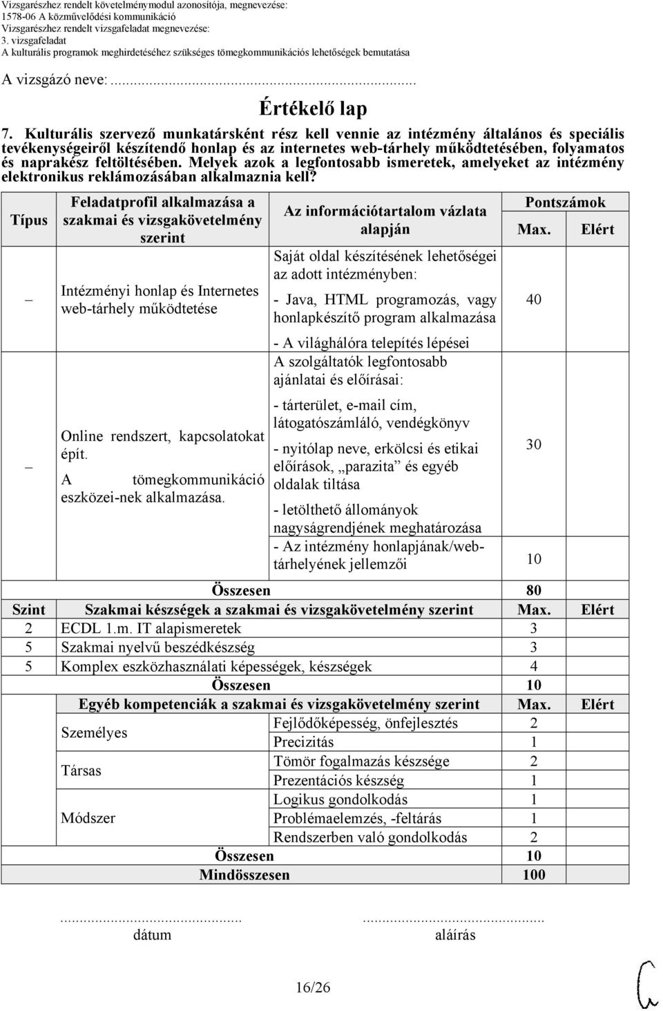 feltöltésében. Melyek azok a legfontosabb ismeretek, amelyeket az intézmény elektronikus reklámozásában alkalmaznia kell?