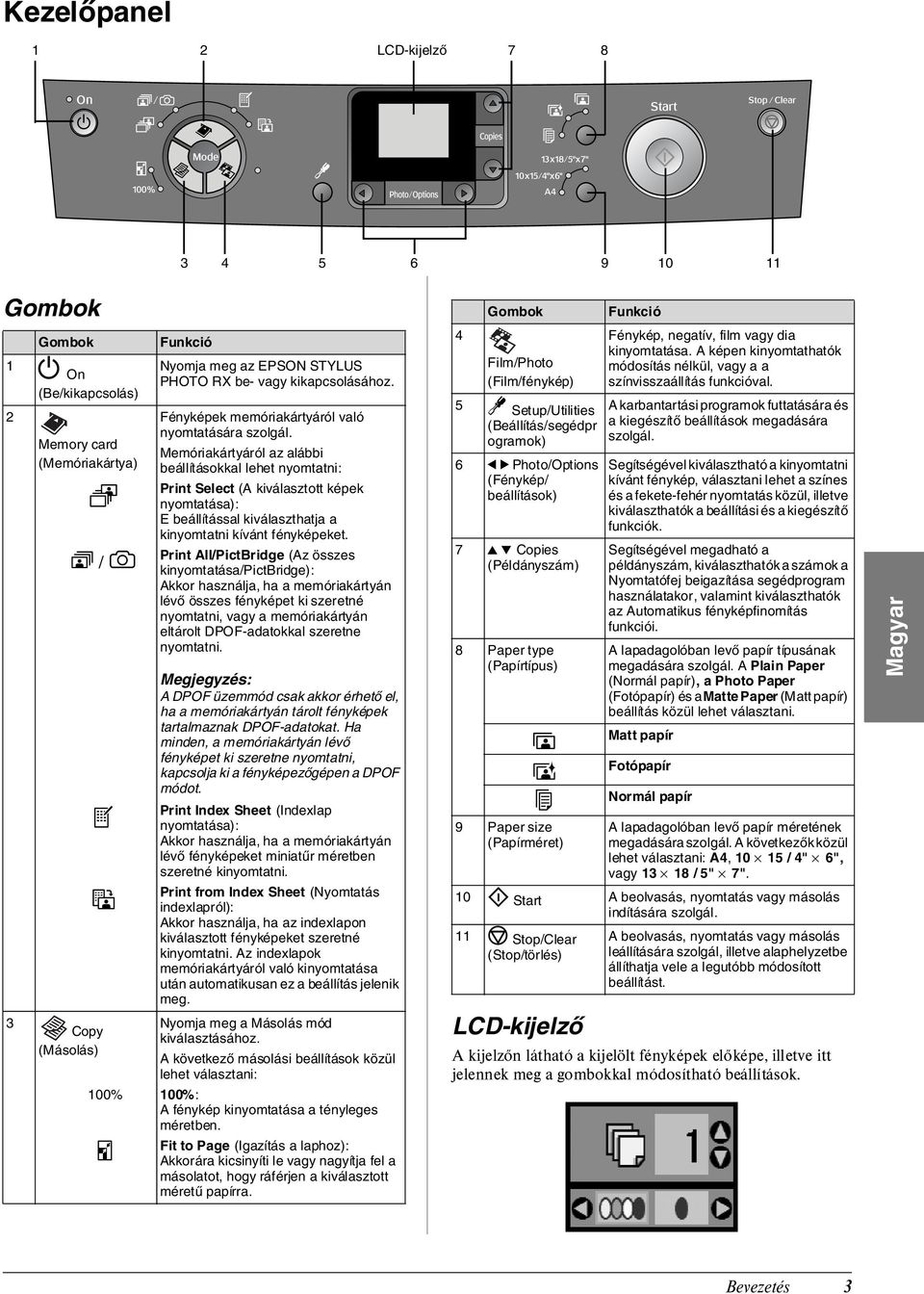 Memóriakártyáról az alábbi beállításokkal lehet nyomtatni: Print Select (A kiválasztott képek nyomtatása): E beállítással kiválaszthatja a kinyomtatni kívánt fényképeket.