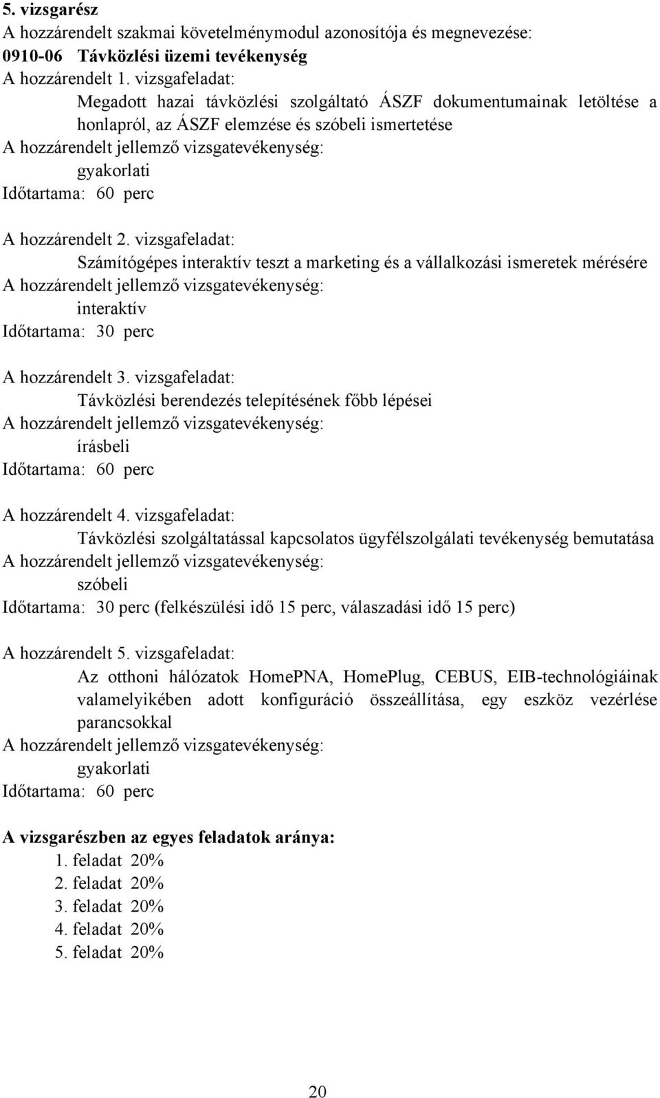 vizsgafeladat: Számítógépes interaktív teszt a marketing és a vállalkozási ismeretek mérésére interaktív Időtartama: 30 perc A hozzárendelt 3.