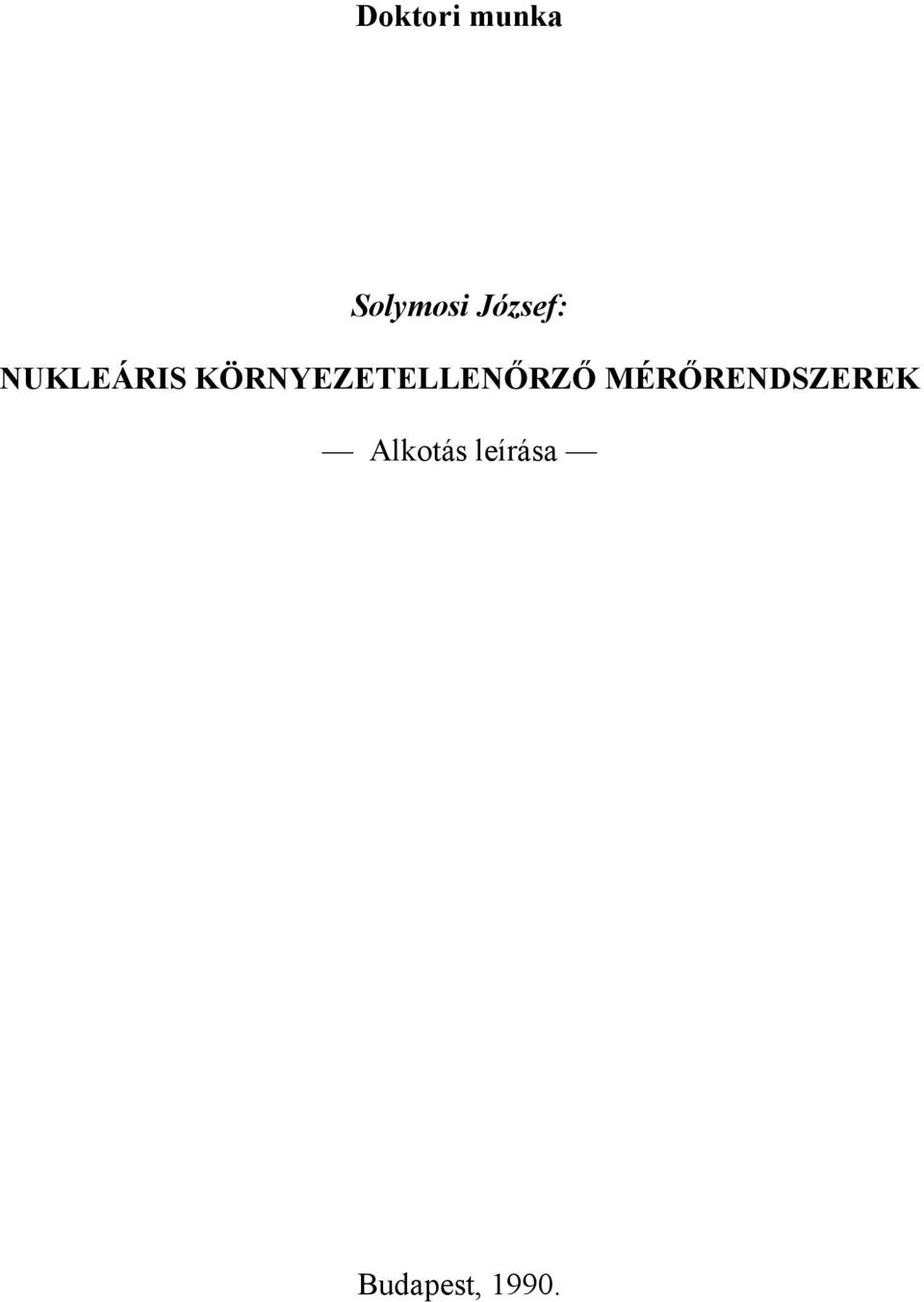 KÖRNYEZETELLENŐRZŐ