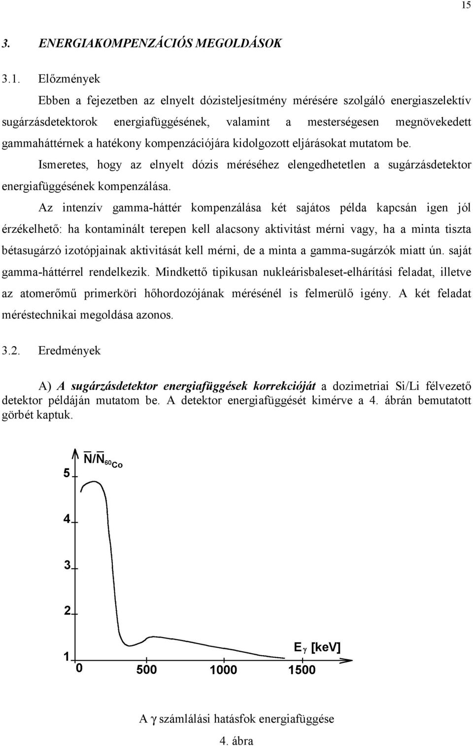 Ismeretes, hogy az elnyelt dózis méréséhez elengedhetetlen a sugárzásdetektor energiafüggésének kompenzálása.