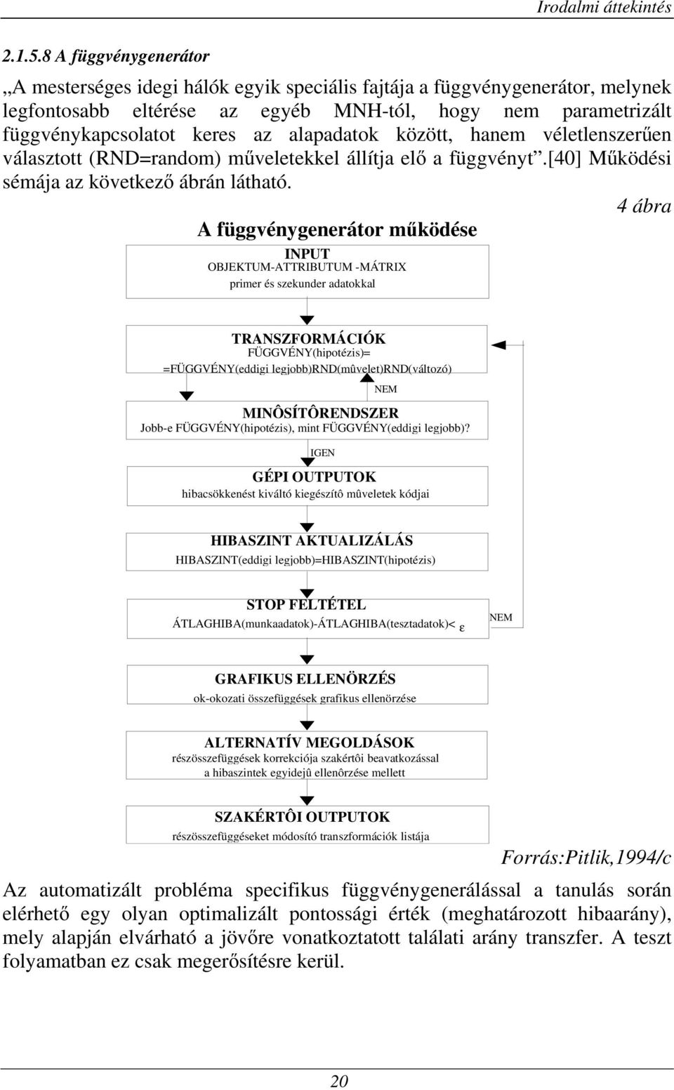 alapadatok között, hanem véletlenszerően választott (RND=random) mőveletekkel állítja elı a függvényt.[40] Mőködési sémája az következı ábrán látható.