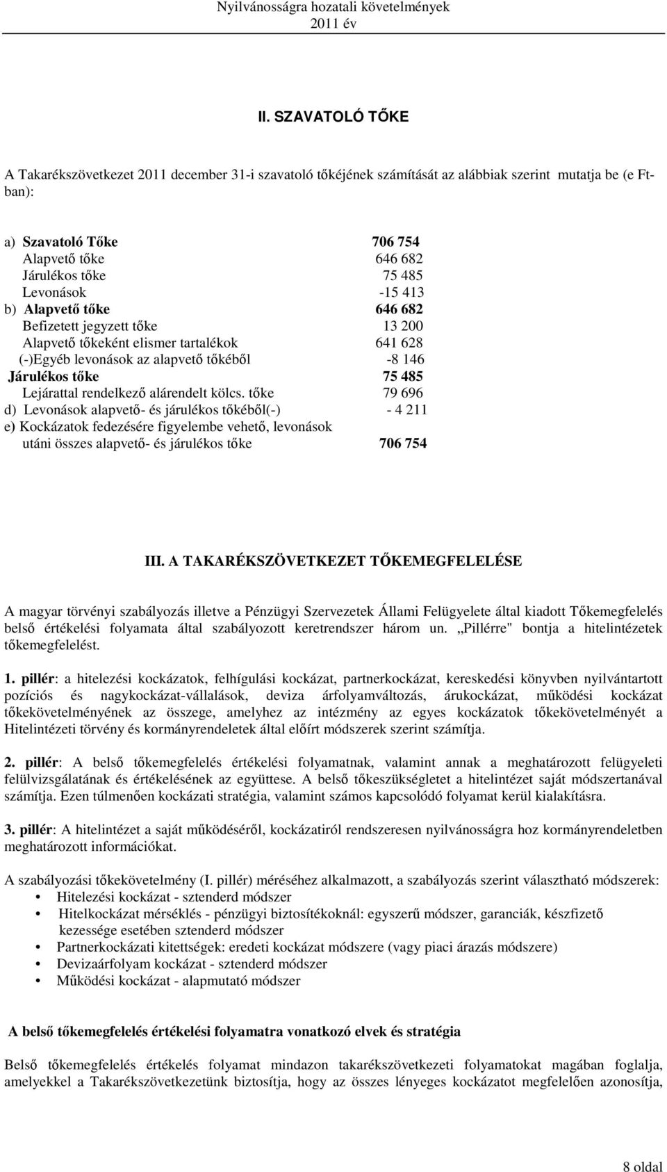 Lejárattal rendelkező alárendelt kölcs.
