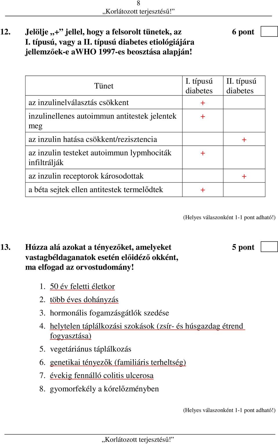 típusú diabetes inzulinellenes autoimmun antitestek jelentek meg + az inzulin hatása csökkent/rezisztencia + az inzulin testeket autoimmun lypmhociták infiltrálják + az inzulin receptorok