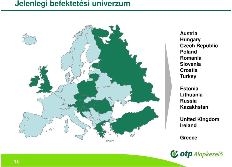 Slovenia Croatia Turkey Estonia Lithuania