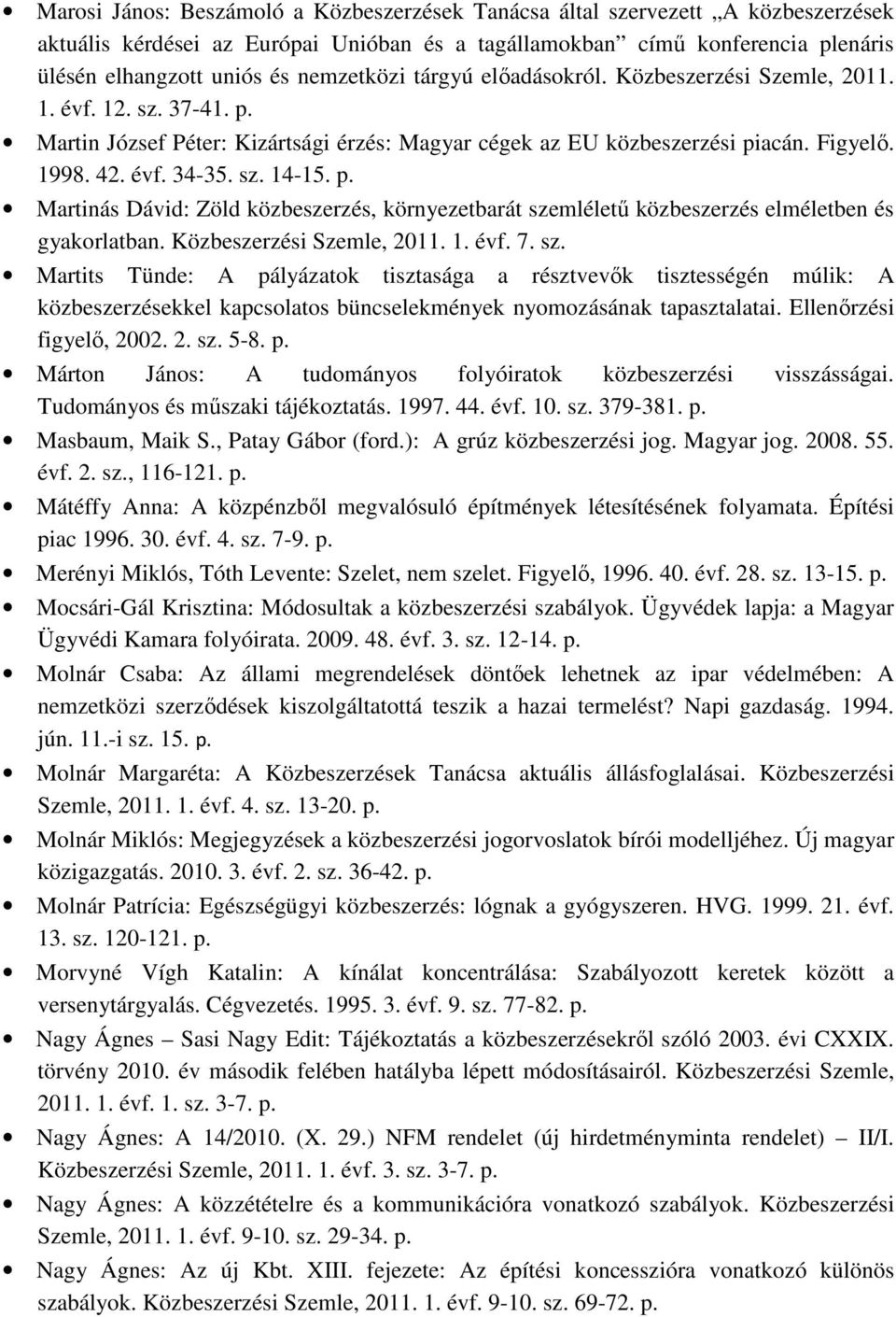 p. Martinás Dávid: Zöld közbeszerzés, környezetbarát sze