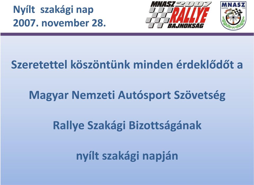 Autósport Szövetség Rallye Rll