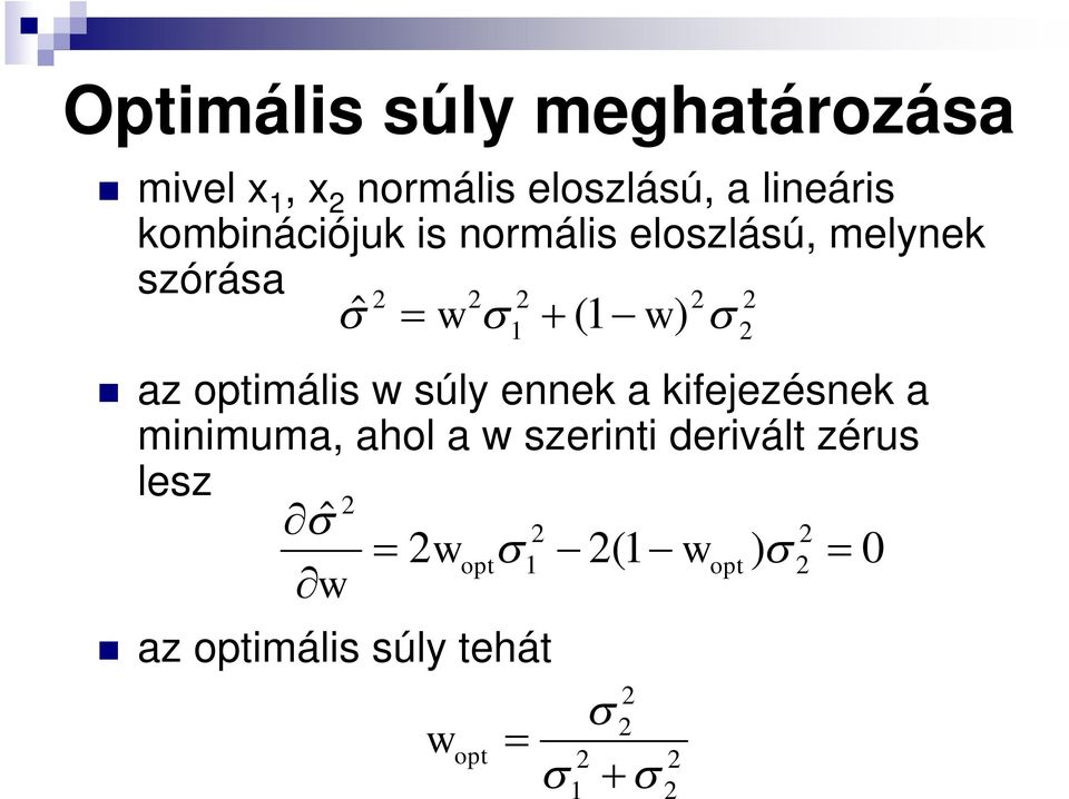 w ly enne a fejezéne a mnmuma, ahol a w zernt dervált