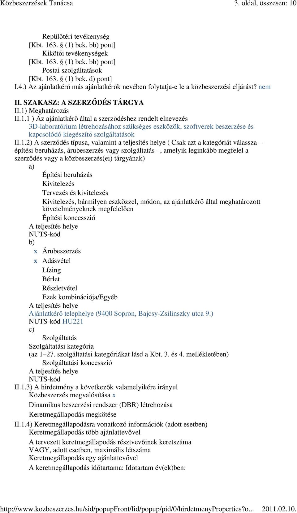 Meghatározás II.1.
