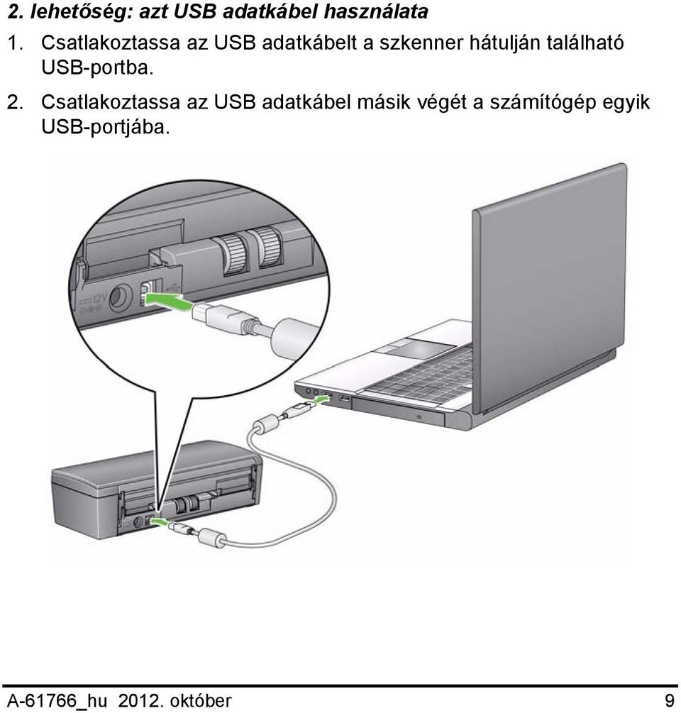 található USB-portba. 2.