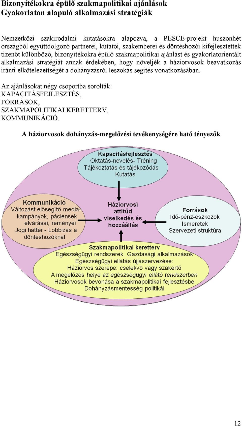 gyakorlatorientált alkalmazási stratégiát annak érdekében, hogy növeljék a háziorvosok beavatkozás iránti elkötelezettségét a dohányzásról leszokás segítés