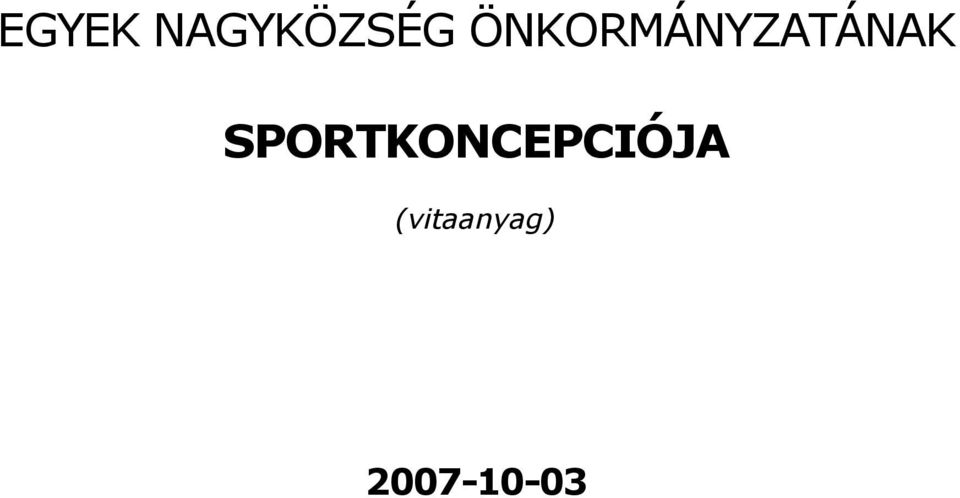 SPORTKONCEPCIÓJA