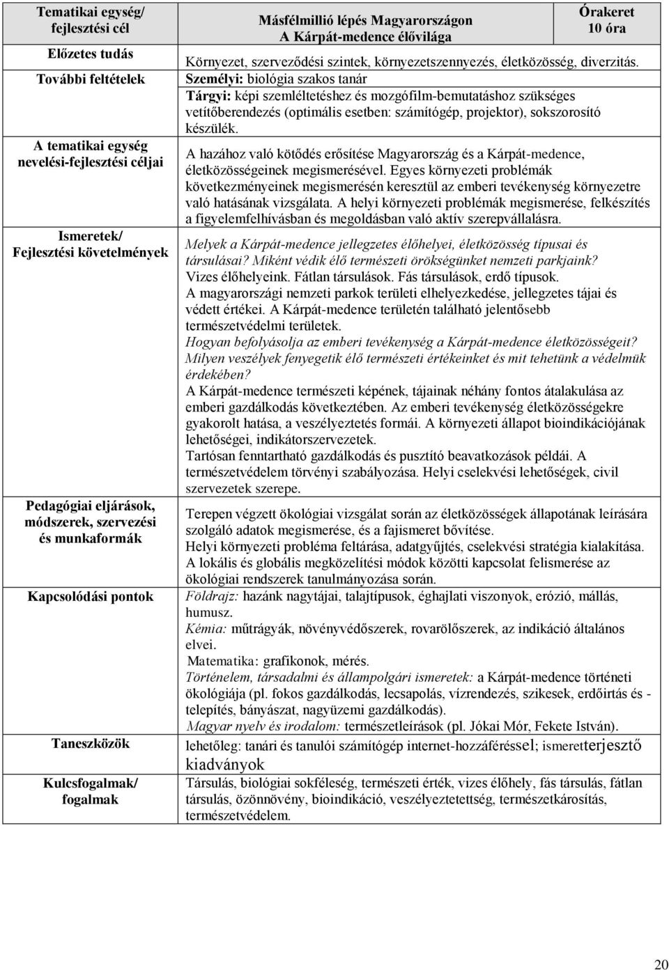 életközösség, diverzitás.