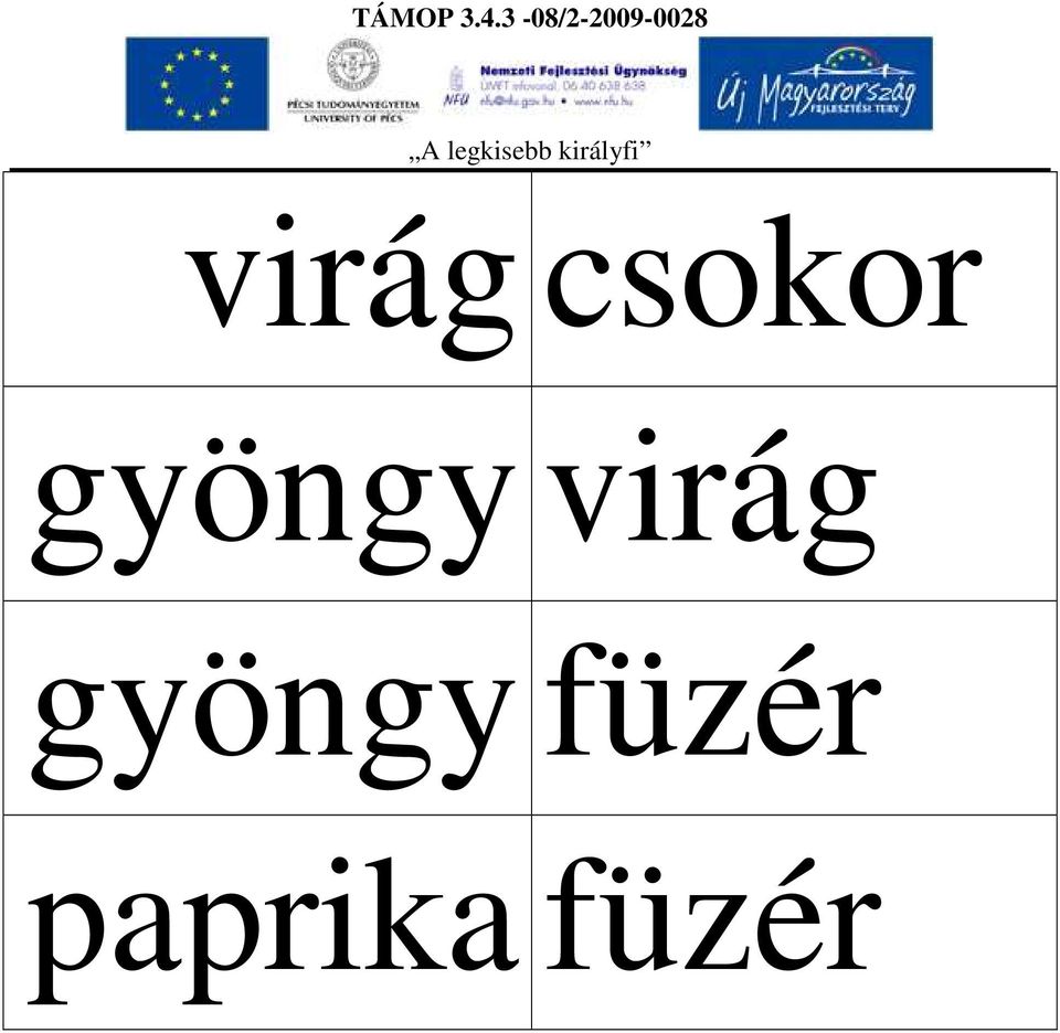 gyöngy füzér