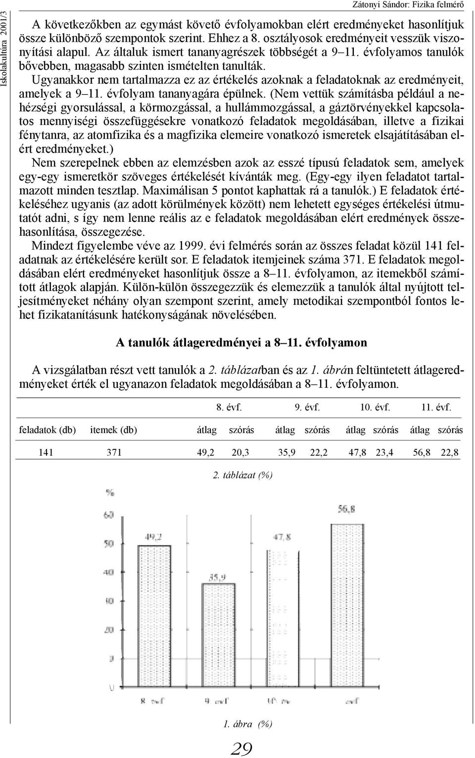 Ugyanakkor nem tartalmazza ez az értékelés azoknak a feladatoknak az eredményeit, amelyek a 9 11. évfolyam tananyagára épülnek.