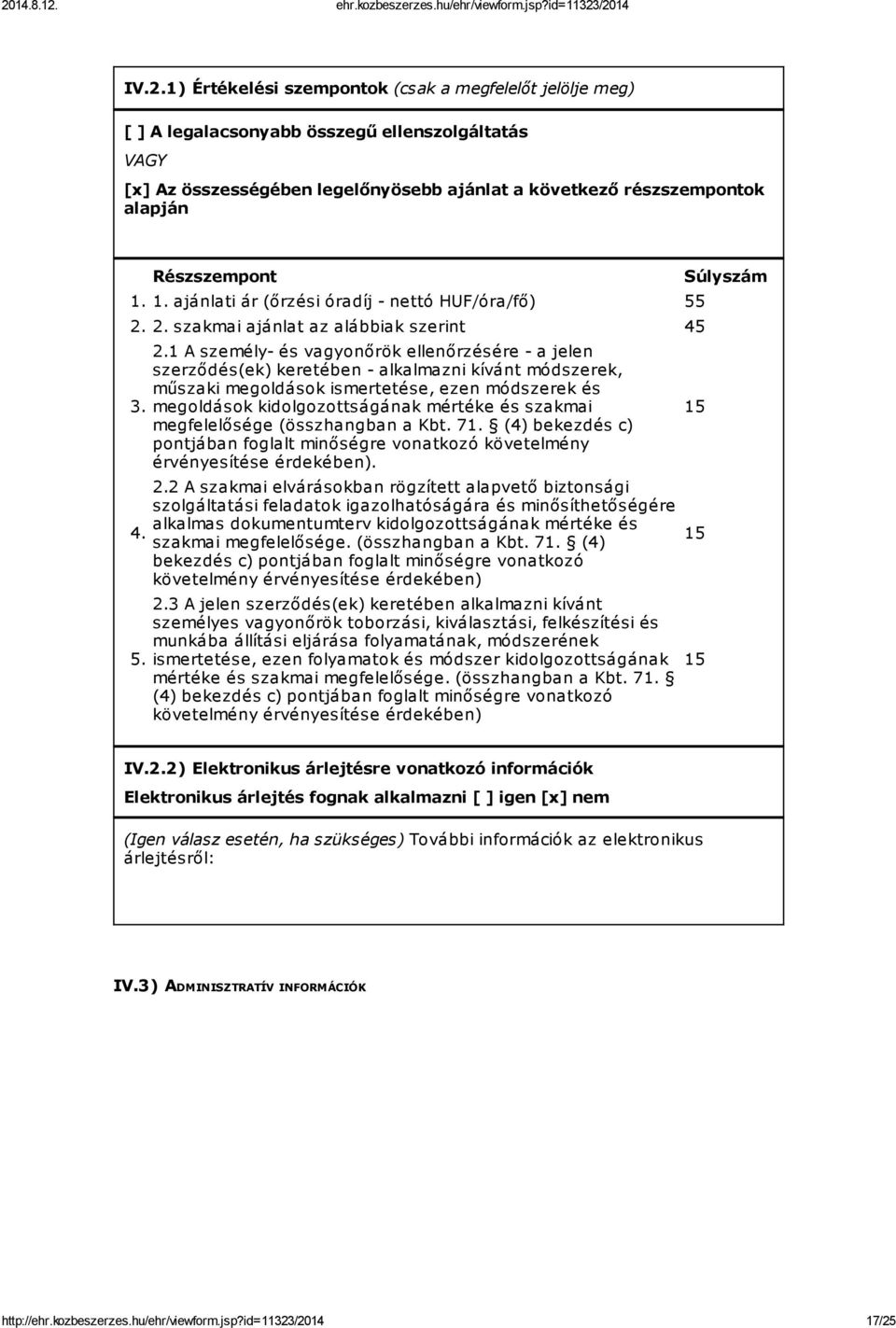 2. szakmai ajánlat az alábbiak szerint 45 3. 4. 5. 2.